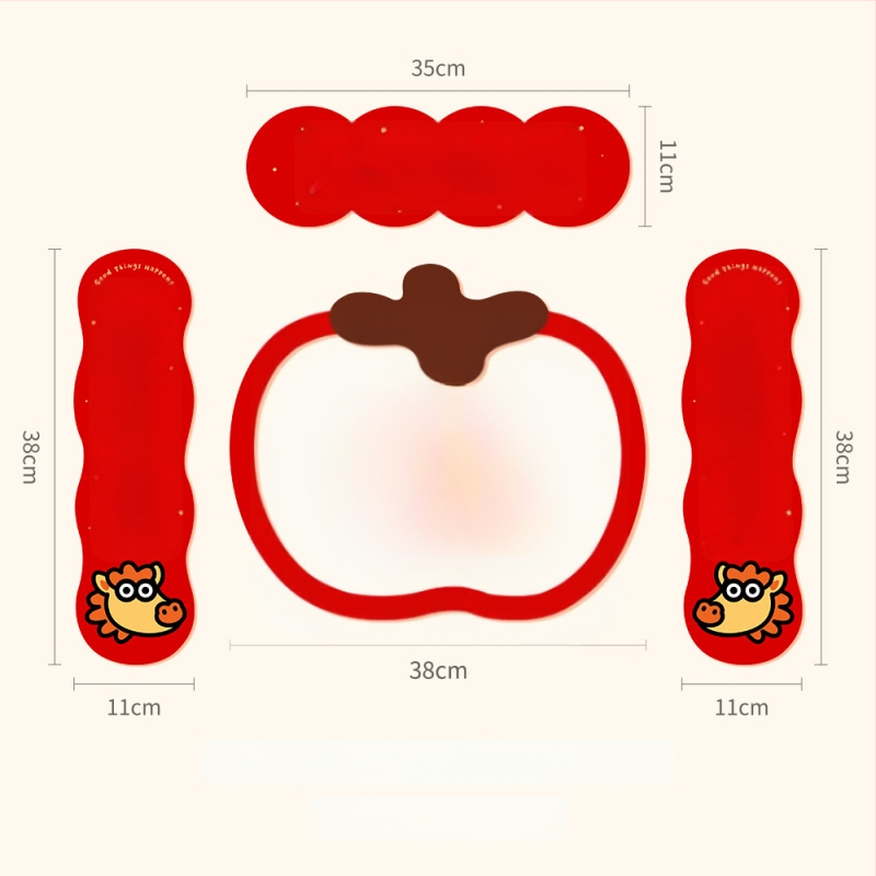 Spring Couplet PVC Ajtó Matrica, Áldásokkal, Nyomtatás, XiGe, Modell JDT-DL