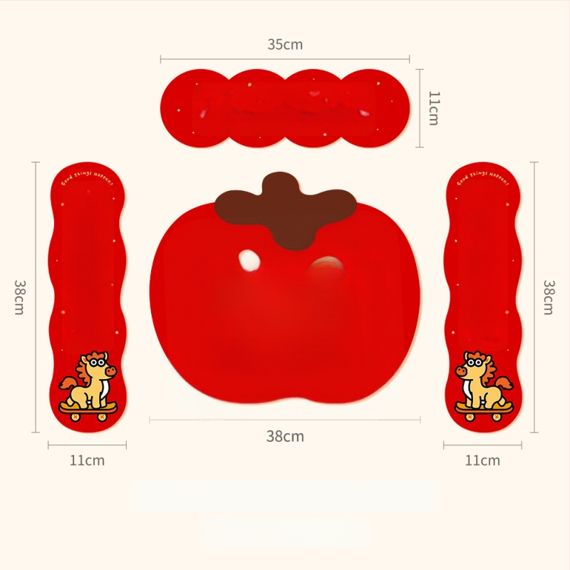 Spring Couplet PVC Ajtó Matrica, Áldásokkal, Nyomtatás, XiGe, Modell JDT-DL