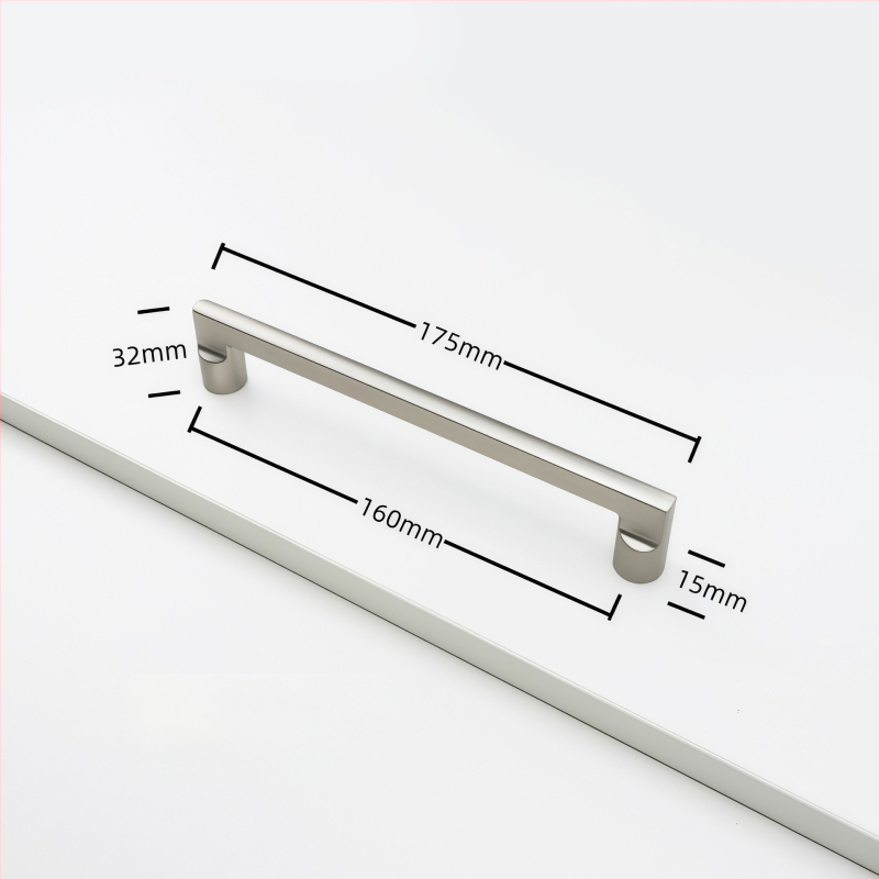 Χειρολαβή ντουλαπιού από κράμα ψευδαργύρου, τόξου σχήματος, μοντέρνου στυλ, επιφανειακή τοποθέτηση, μοντέλο Rz007