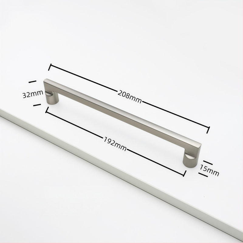 Χειρολαβή ντουλαπιού από κράμα ψευδαργύρου, τόξου σχήματος, μοντέρνου στυλ, επιφανειακή τοποθέτηση, μοντέλο Rz007