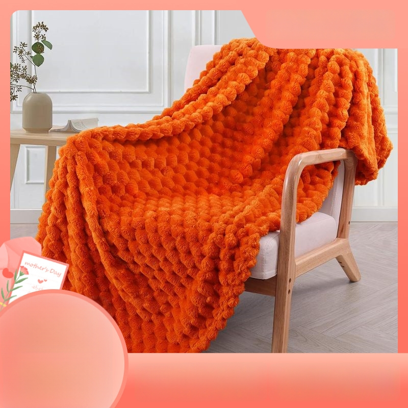 Cuvertură de flanelă din poliester, 300–500 g, pentru toate sezoanele, stil modern minimalist