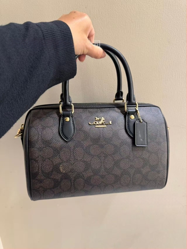 Τσάντα crossbody σε σχήμα μαξιλαριού, γνήσιο μοσχαρίσιο δέρμα, φερμουάρ, θήκες για κινητό και έγγραφα, με μία ιμάντα