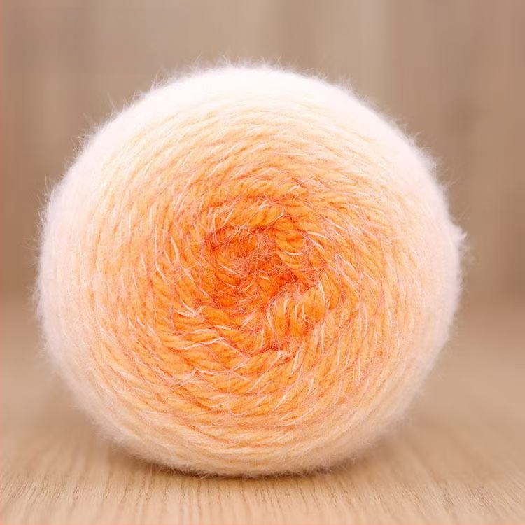 Прежда Magic Ball с пера — градиентна дълга нишка за DIY ръчно плетене, 7s Worsted, единична нишка, групова нишка