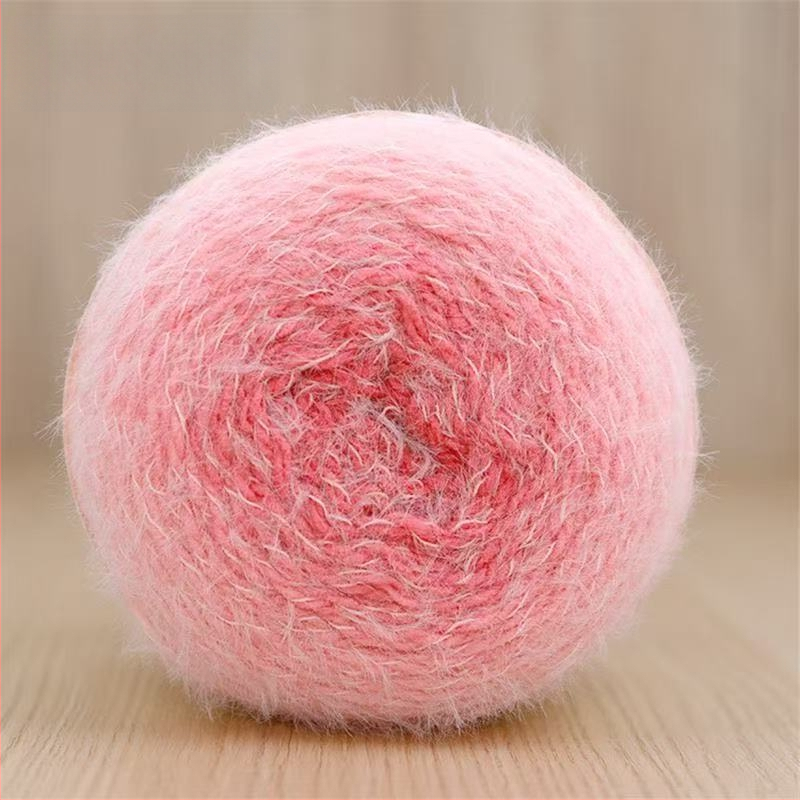 Прежда Magic Ball с пера — градиентна дълга нишка за DIY ръчно плетене, 7s Worsted, единична нишка, групова нишка