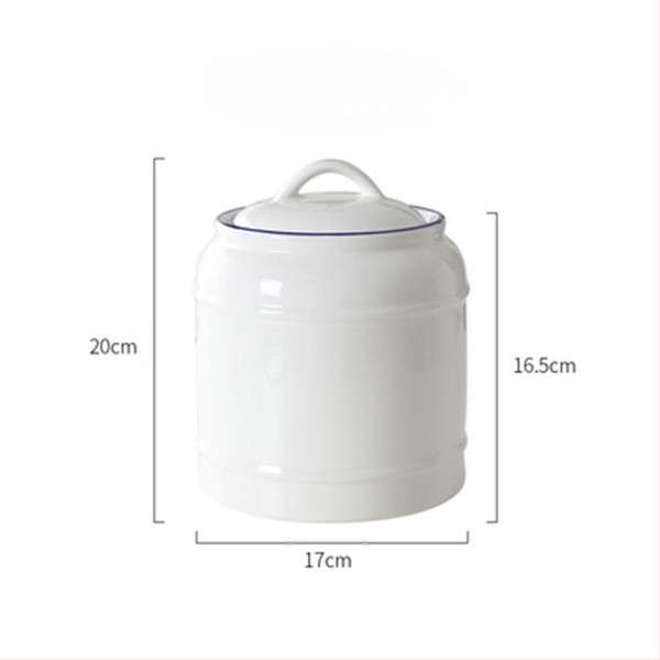 Κεραμικό δοχείο αποθήκευσης τροφών για γάτες και σκύλους | Αεροστεγές καπάκι | Πολυχρηστικό για αποξηραμένα φρούτα, καραμέλες και τσάι