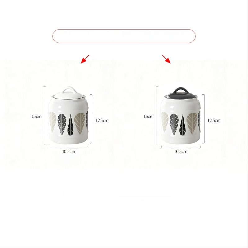 Κεραμικό δοχείο αποθήκευσης τροφών για γάτες και σκύλους | Αεροστεγές καπάκι | Πολυχρηστικό για αποξηραμένα φρούτα, καραμέλες και τσάι
