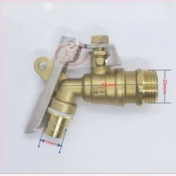 Meďový uhlový kohútik na horúcu vodu so guľovým jadrom a vypúšťacím ventilom, model Water Tsui, telo z meďe, jednorukový dvojitý ovládací systém, 0,6 MPa, 120°C, ručná montáž