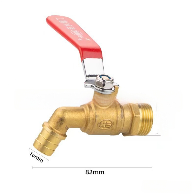 Meďový uhlový kohútik na horúcu vodu so guľovým jadrom a vypúšťacím ventilom, model Water Tsui, telo z meďe, jednorukový dvojitý ovládací systém, 0,6 MPa, 120°C, ručná montáž