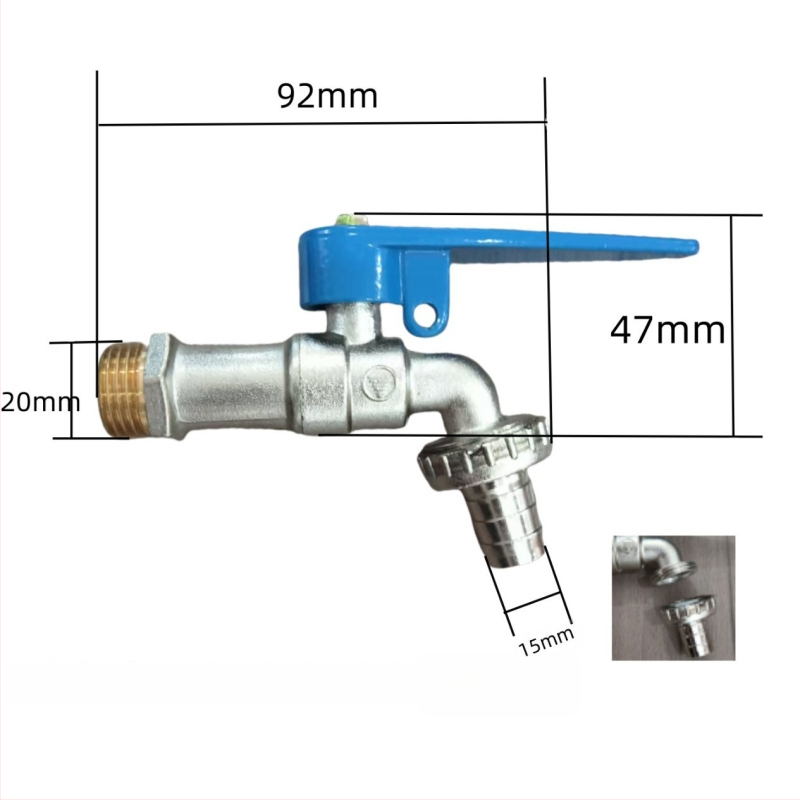 Meďový uhlový kohútik na horúcu vodu so guľovým jadrom a vypúšťacím ventilom, model Water Tsui, telo z meďe, jednorukový dvojitý ovládací systém, 0,6 MPa, 120°C, ručná montáž