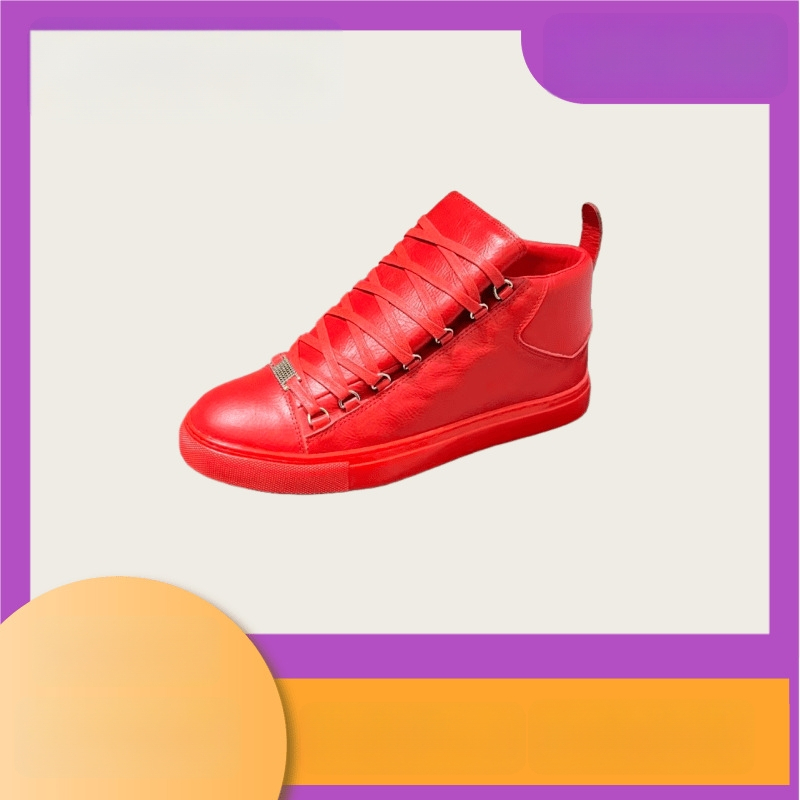 Ανδρικά vintage δερμάτινα υψηλά sneakers με επένδυση από γνήσιο μαλλί προβάτου — στρογγυλή μύτη, κορδόνια, καουτσούκ σόλα, 3–5 εκ ύψος φτέρνας