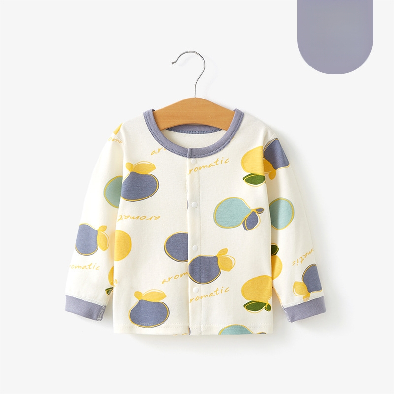 Unisex βαμβακερή θερμική μπλούζα βάσης για παιδιά 1–3 ετών, μαλακή επεξεργασία, στρογγυλή λαιμόκοψη, 100% βαμβάκι, Άνοιξη-Φθινόπωρο-Χειμώνας