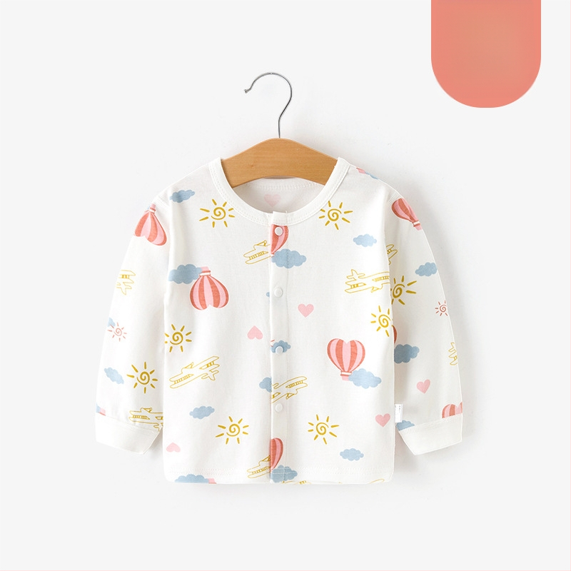 Unisex βαμβακερή θερμική μπλούζα βάσης για παιδιά 1–3 ετών, μαλακή επεξεργασία, στρογγυλή λαιμόκοψη, 100% βαμβάκι, Άνοιξη-Φθινόπωρο-Χειμώνας