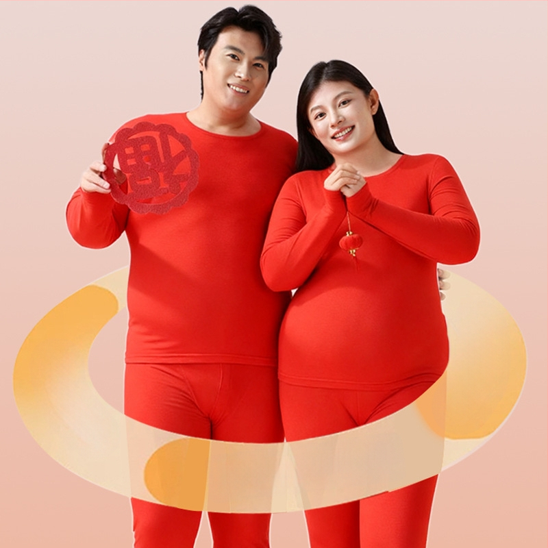 Set unisex de lenjerie termică, cu căptușeală fleece, țesătură extra groasă, guler rotund, bluza cu mânecă lungă și pantaloni lungi