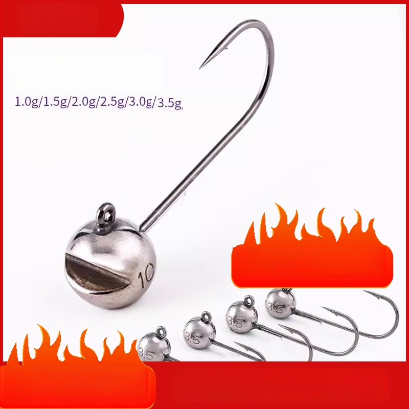 Cârlig de pescuit cu cap de oțel wolfram, fără cârlig, pentru biban negru, anti-încâlcire, pescuit în lac rezervoar