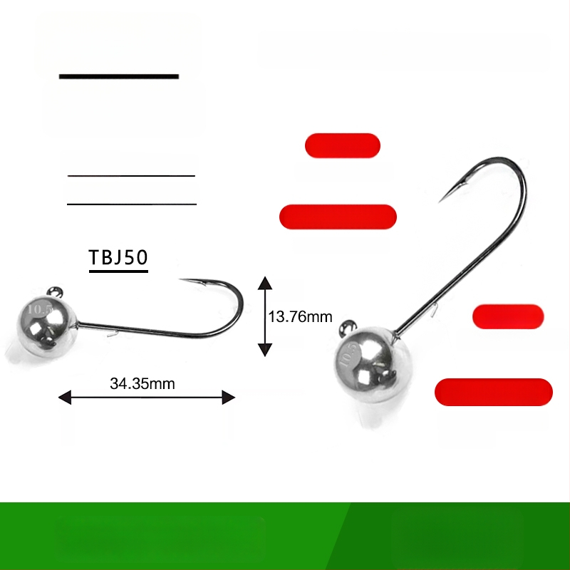 Cârlig de pescuit cu cap de oțel wolfram, fără cârlig, pentru biban negru, anti-încâlcire, pescuit în lac rezervoar