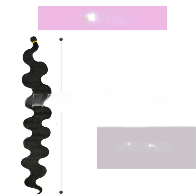 Enhe Body Wave Crochet perucă pentru femei — fibre sintetice rezistente la temperaturi, păr cu volum