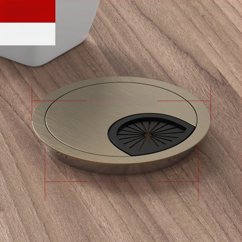 Καλύπτης οπής καλωδίων γραφείου – κράμα ψευδαργύρου, μοντέλο 006, Tai Yanchen, για γραφείο και υπολογιστή, στυλ Νέο κινεζικό