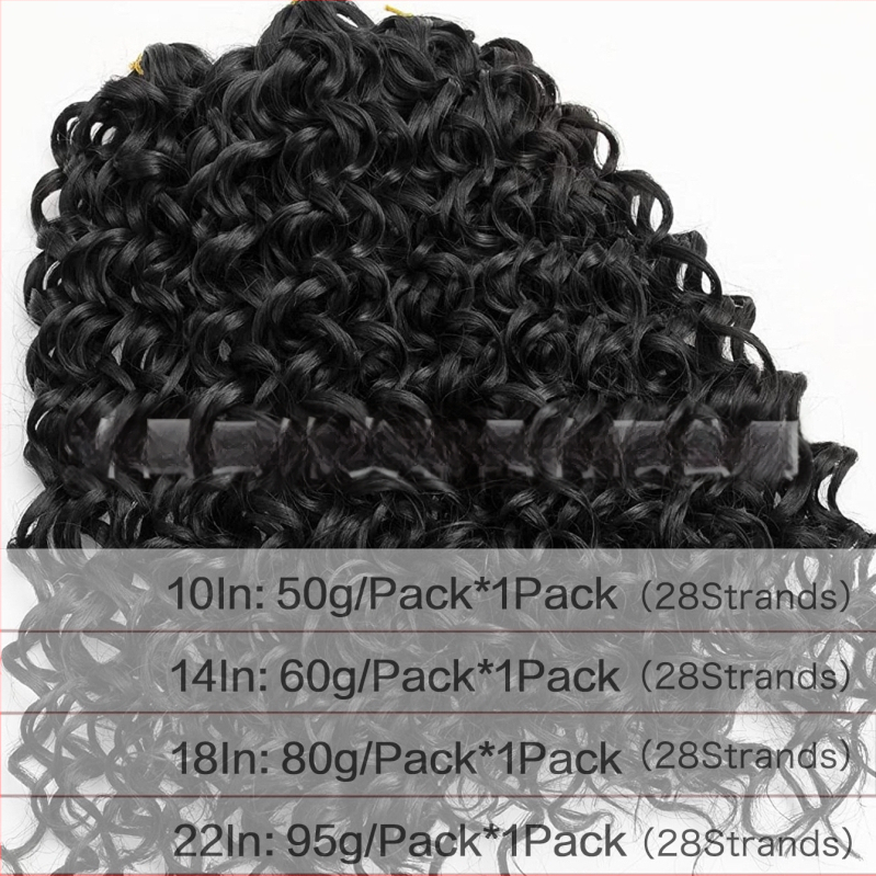 Yunjin YJ-GOGO crochet paróka - GoGo Curl, egzotikus stílus, belföldi selyem rost, mechanikus folyamat, formaváltoztatás