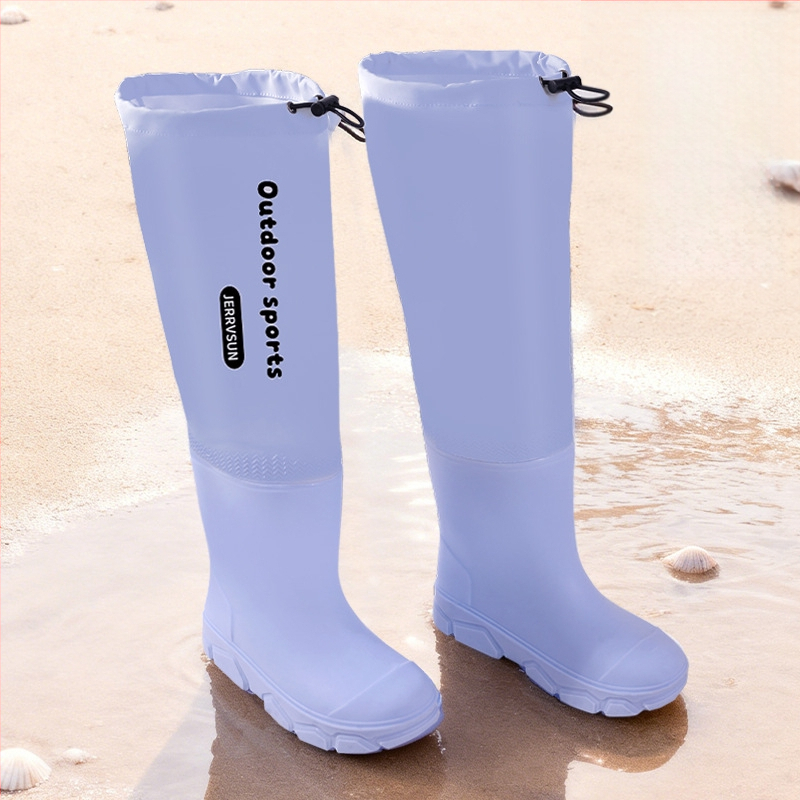 Cizme de ploaie din PVC pentru copii, unisex, înălțime joasă, talpă plată, căptușite cu fleece, patru sezoane, 4–16 ani