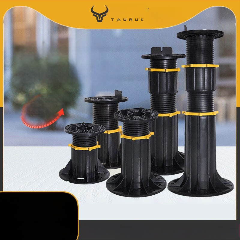 Suport universal cu cap reglabil (0–5°), rază 70–520 mm, capacitate de încărcare 1–2 tone, potrivit pentru ieșiri, acoperișuri și pavaje de terasă