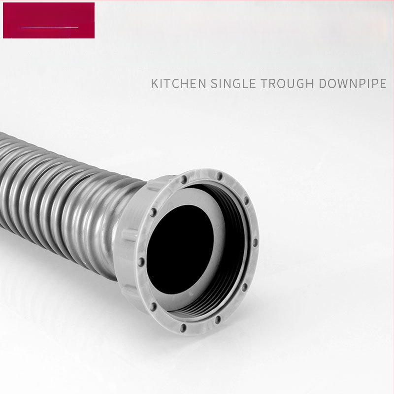 Plastová odtoková trubka pre drez, S-oblúkový tvar, ťahový typ, moderný jednoduchý štýl, prispôsobenie k dispozícii