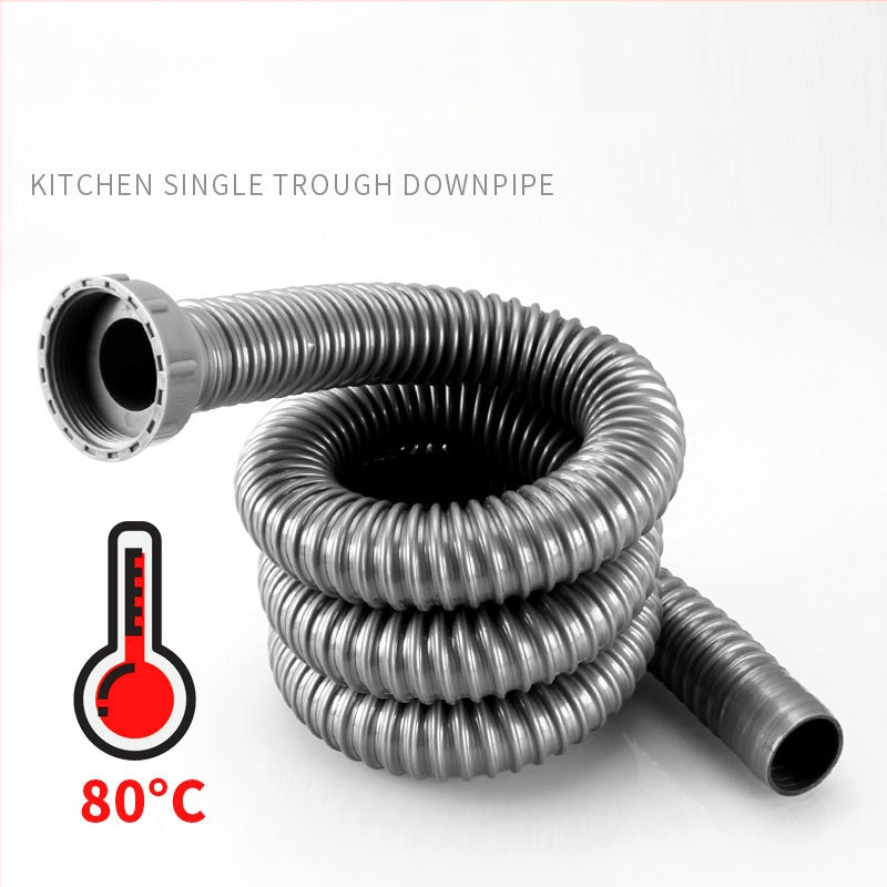 Plastová odtoková trubka pre drez, S-oblúkový tvar, ťahový typ, moderný jednoduchý štýl, prispôsobenie k dispozícii