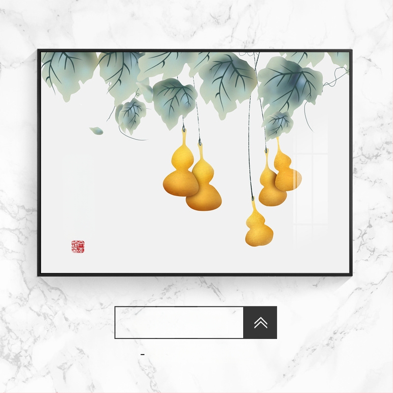 Διακοσμητικό έργο τοίχου για ηλεκτρικό μετρητή, τοπίο, κρεμαστό, πλαίσιο από κράμα αλουμινίου, πίνακας πορσελάνης με κρύσταλλο, νέο κινέζικο στυλ