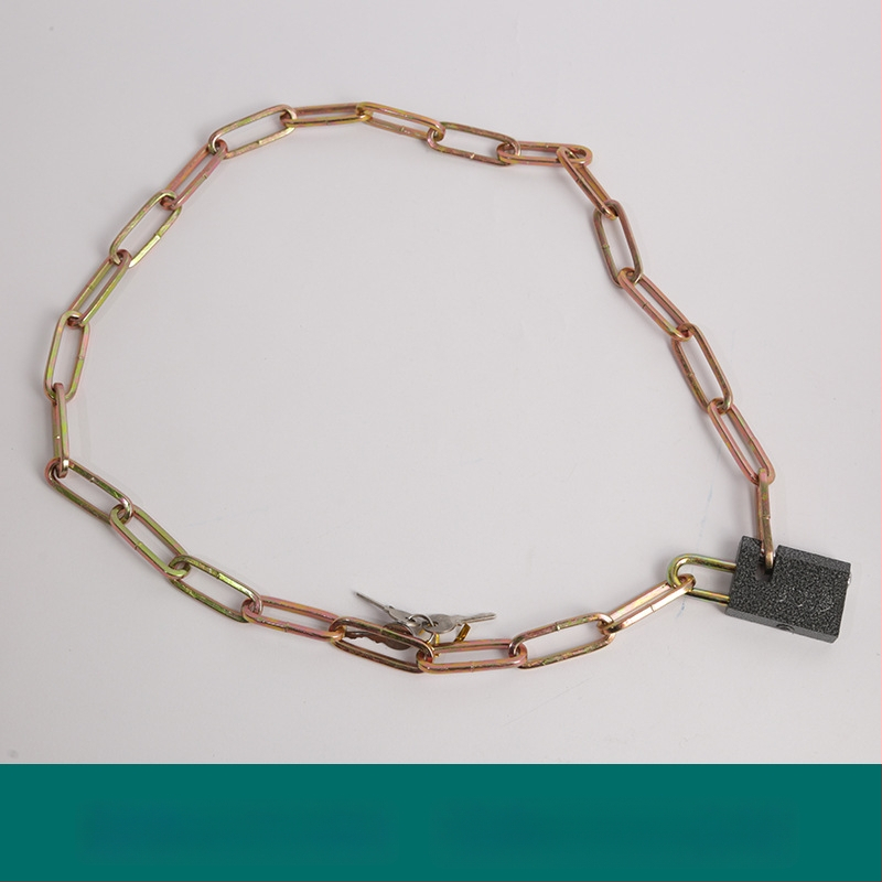 Oakman Láncos zár kerékpárok és motorkerékpárokhoz – vasból készült lánc, üveg- és külső ajtókhoz, testreszabható, modern stílus