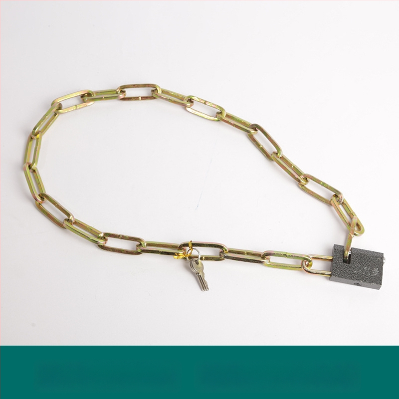 Oakman Láncos zár kerékpárok és motorkerékpárokhoz – vasból készült lánc, üveg- és külső ajtókhoz, testreszabható, modern stílus