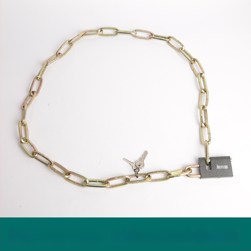 Oakman Láncos zár kerékpárok és motorkerékpárokhoz – vasból készült lánc, üveg- és külső ajtókhoz, testreszabható, modern stílus