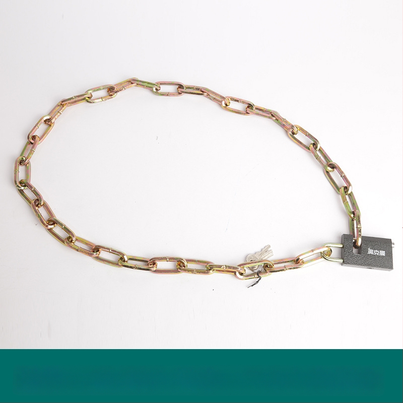 Oakman Láncos zár kerékpárok és motorkerékpárokhoz – vasból készült lánc, üveg- és külső ajtókhoz, testreszabható, modern stílus