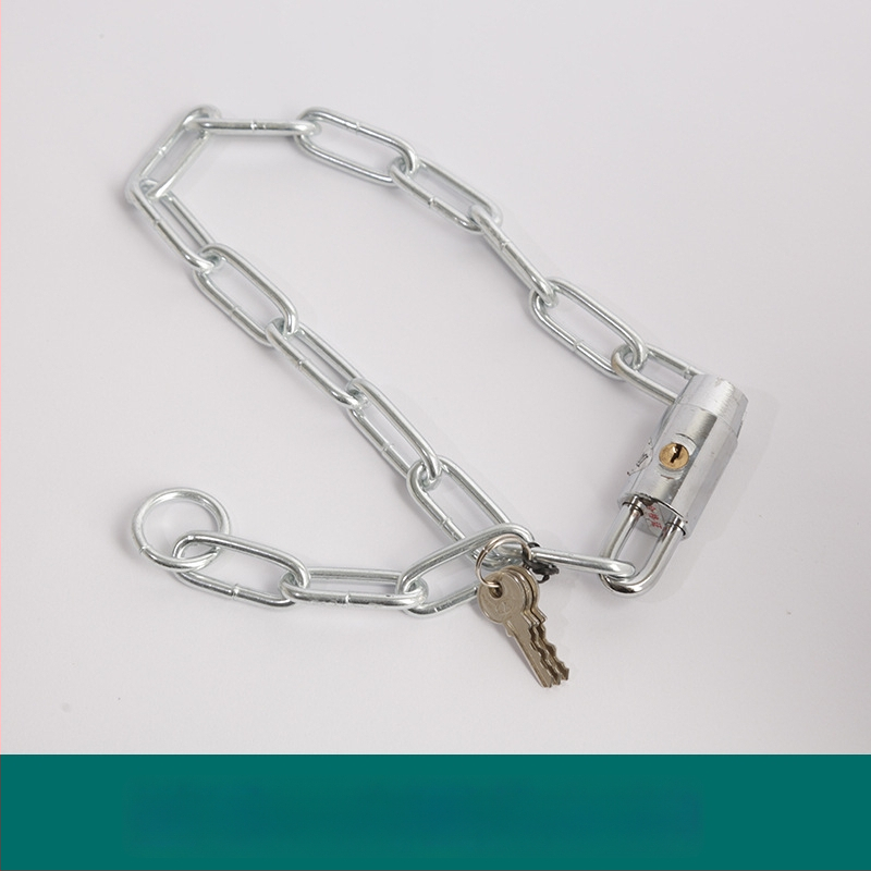 Oakman Láncos zár kerékpárok és motorkerékpárokhoz – vasból készült lánc, üveg- és külső ajtókhoz, testreszabható, modern stílus