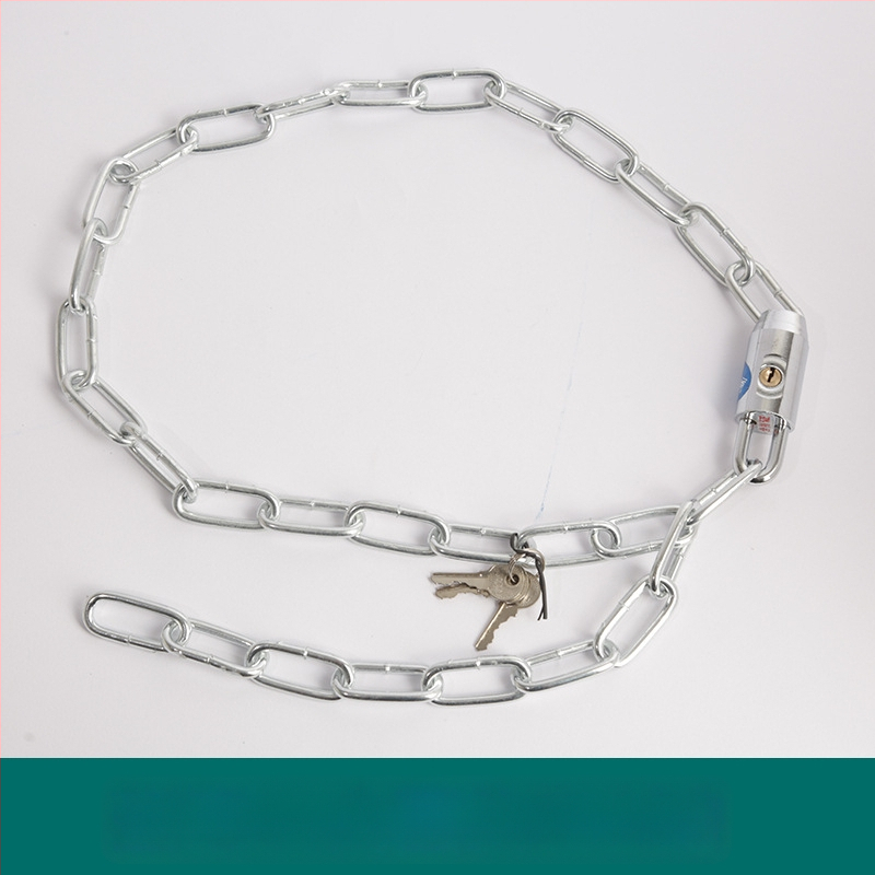 Oakman Láncos zár kerékpárok és motorkerékpárokhoz – vasból készült lánc, üveg- és külső ajtókhoz, testreszabható, modern stílus