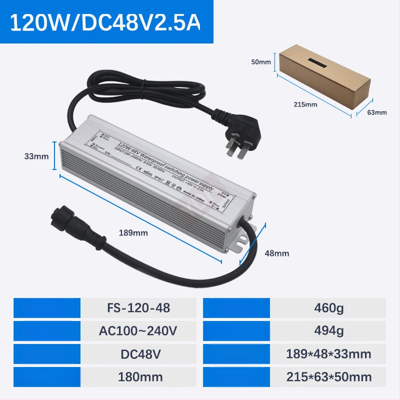 Захранване за ултразвуков овлажнител – 100W–800W, DC36V/45V/48V, IP67 водоустойчиво, Превключващо захранване, CE ROHS