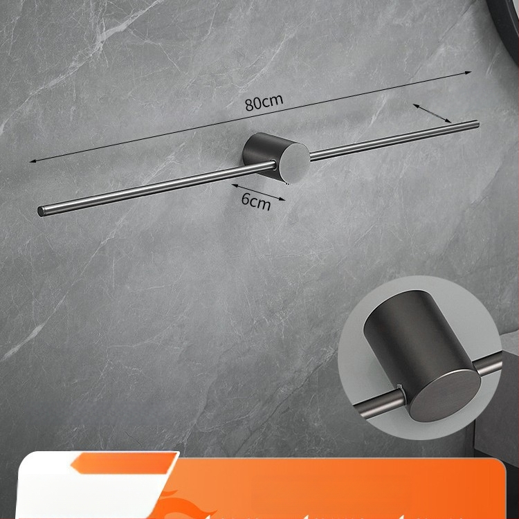 Réz törölközőtartó, kefés felülettel, minimalist stílusú, egyrészes fürdőszobai tároló, teherbírás 10