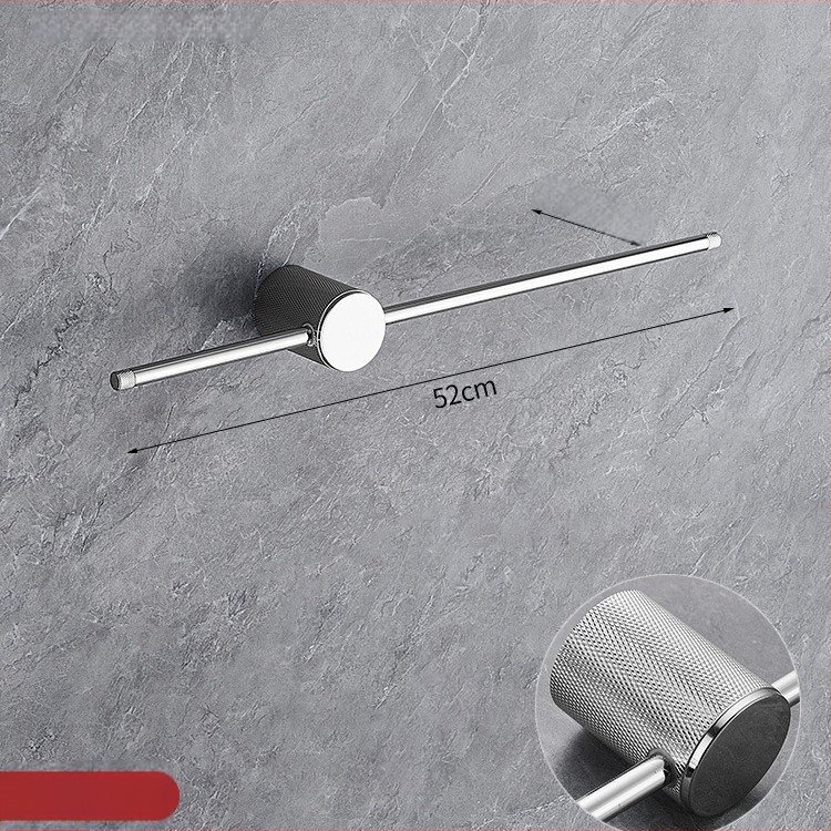 Réz törölközőtartó, kefés felülettel, minimalist stílusú, egyrészes fürdőszobai tároló, teherbírás 10