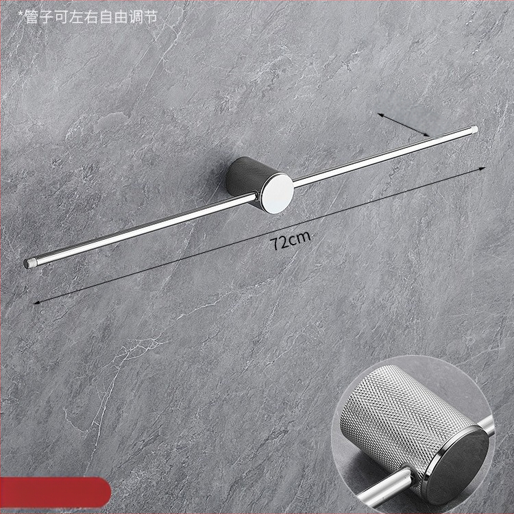 Réz törölközőtartó, kefés felülettel, minimalist stílusú, egyrészes fürdőszobai tároló, teherbírás 10