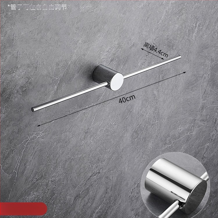 Réz törölközőtartó, kefés felülettel, minimalist stílusú, egyrészes fürdőszobai tároló, teherbírás 10