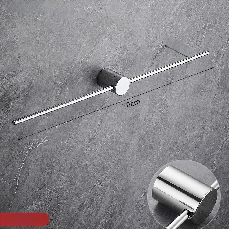 Réz törölközőtartó, kefés felülettel, minimalist stílusú, egyrészes fürdőszobai tároló, teherbírás 10