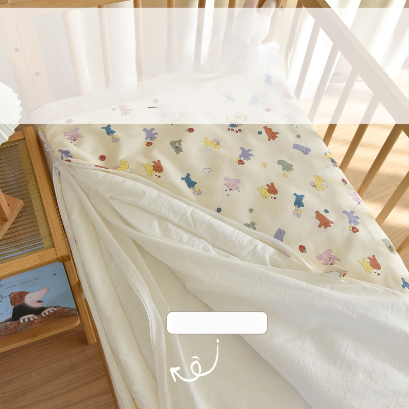 Sac de dormit pentru nou-născuți, bumbac 100%, umplutură poliester, design gros de iarnă, 0.55–1.0 kg