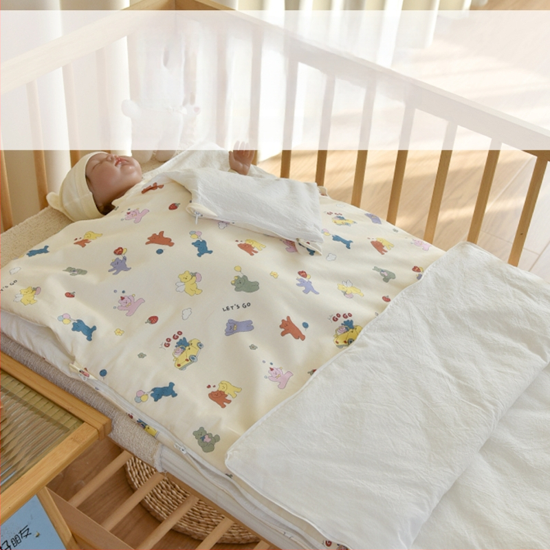 Sac de dormit pentru nou-născuți, bumbac 100%, umplutură poliester, design gros de iarnă, 0.55–1.0 kg