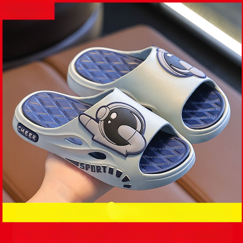 Short Horse детски сандали за момчета - PVC горна част и подметка, карикатурен принт, дишащи, антихлъзгащи, с открити пръсти, за възраст 4-16 г, пролет-лято 2025