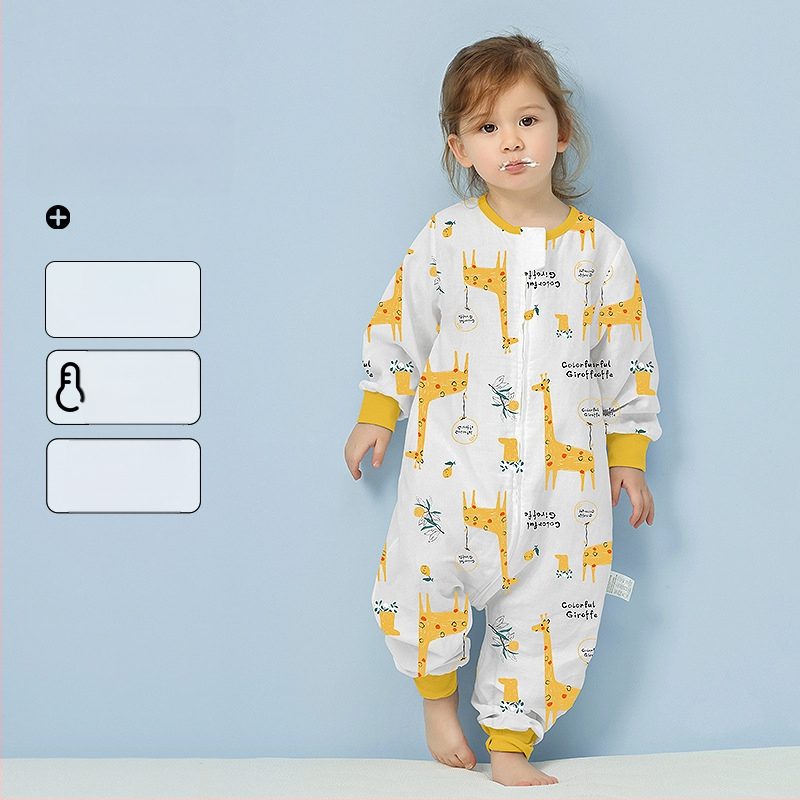 Υπνόσακος μωρού από 100% βαμβάκι, λεπτός για καλοκαίρι και άνοιξη, επένδυση από βαμβάκι, με μοτίβο καρτούν, κατάλληλος για παιδιά 1–3 ετών