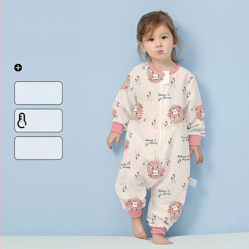 Υπνόσακος μωρού από 100% βαμβάκι, λεπτός για καλοκαίρι και άνοιξη, επένδυση από βαμβάκι, με μοτίβο καρτούν, κατάλληλος για παιδιά 1–3 ετών