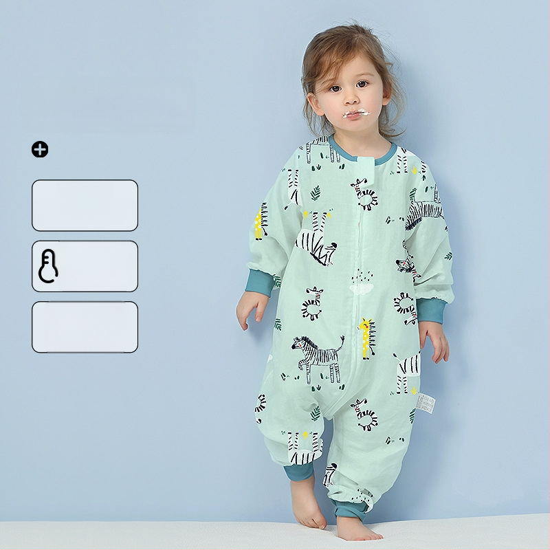 Υπνόσακος μωρού από 100% βαμβάκι, λεπτός για καλοκαίρι και άνοιξη, επένδυση από βαμβάκι, με μοτίβο καρτούν, κατάλληλος για παιδιά 1–3 ετών