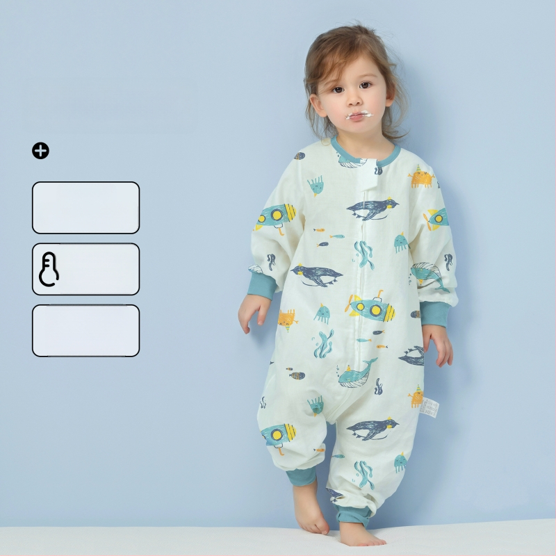 Υπνόσακος μωρού από 100% βαμβάκι, λεπτός για καλοκαίρι και άνοιξη, επένδυση από βαμβάκι, με μοτίβο καρτούν, κατάλληλος για παιδιά 1–3 ετών