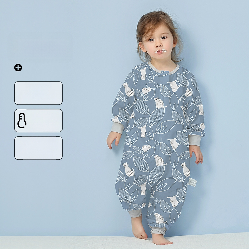 Υπνόσακος μωρού από 100% βαμβάκι, λεπτός για καλοκαίρι και άνοιξη, επένδυση από βαμβάκι, με μοτίβο καρτούν, κατάλληλος για παιδιά 1–3 ετών