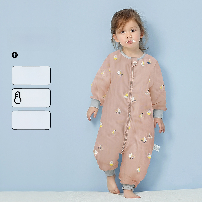 Υπνόσακος μωρού από 100% βαμβάκι, λεπτός για καλοκαίρι και άνοιξη, επένδυση από βαμβάκι, με μοτίβο καρτούν, κατάλληλος για παιδιά 1–3 ετών