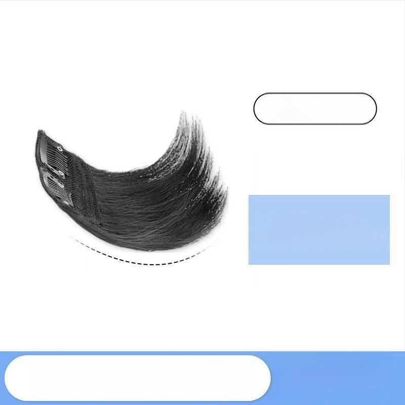 Ex06 Plăci de volum pentru păr — Două piese fără cusături pentru coroana și părțile laterale, păr drept, sârmă rezistentă la temperatură, design cu mecanism, nu se poate vopsi