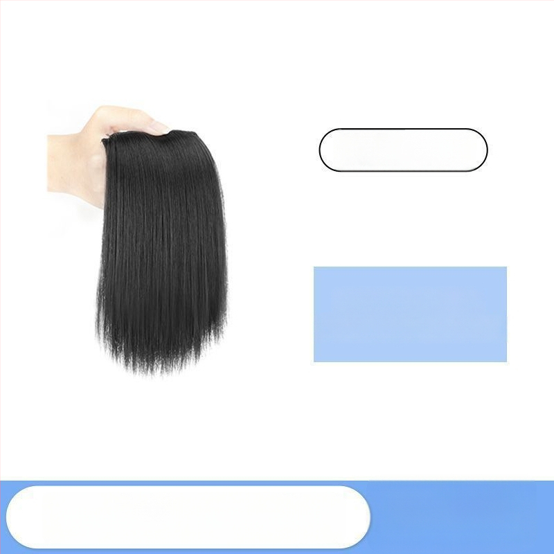 Ex06 Plăci de volum pentru păr — Două piese fără cusături pentru coroana și părțile laterale, păr drept, sârmă rezistentă la temperatură, design cu mecanism, nu se poate vopsi